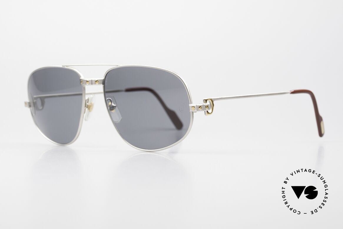 Cartier Romance Santos - XL Extra Large Palladium Shades, RARE 'Palladium Edition': lightweight & comfortable, Made for Men Cartier Romance Santos - XL Extra Large Palladium Shades, RARE 'Palladium Edition': lightweight & comfortable, Made for Men