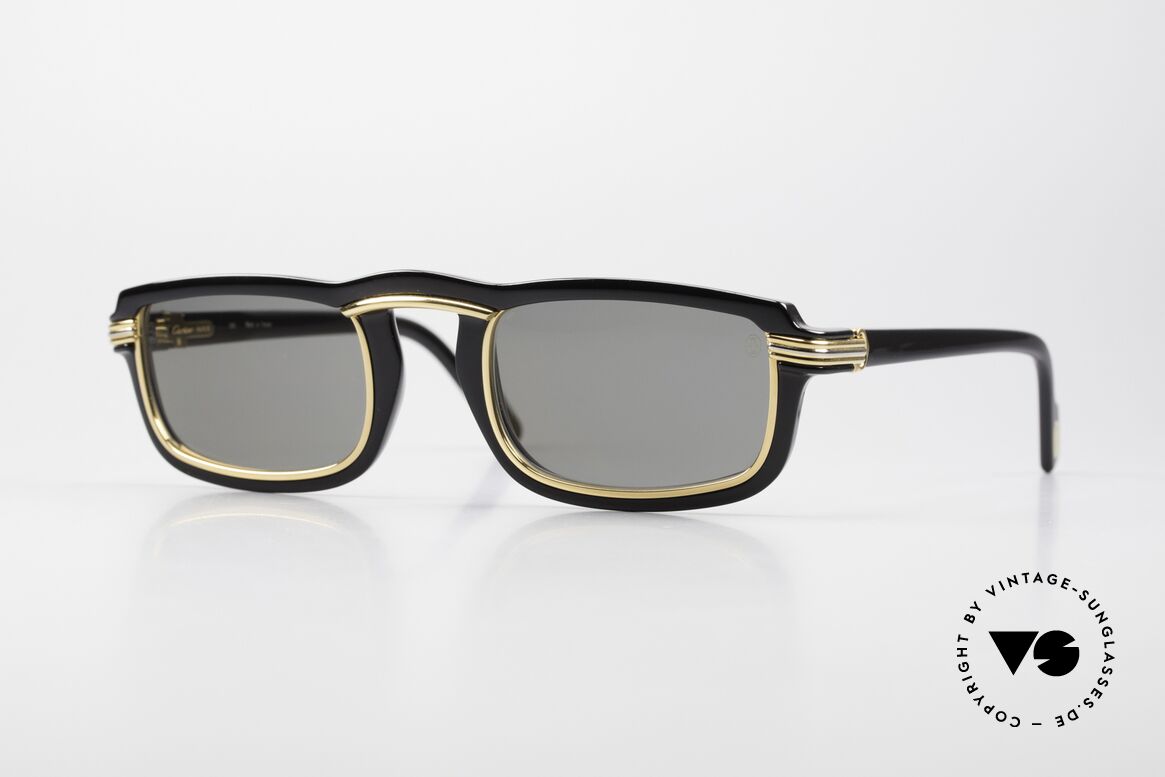 Cartier Vertigo Rare 90's Luxury Sunglasses, ultra rare CARTIER vintage sunglasses in L size 54°25, Made for Men