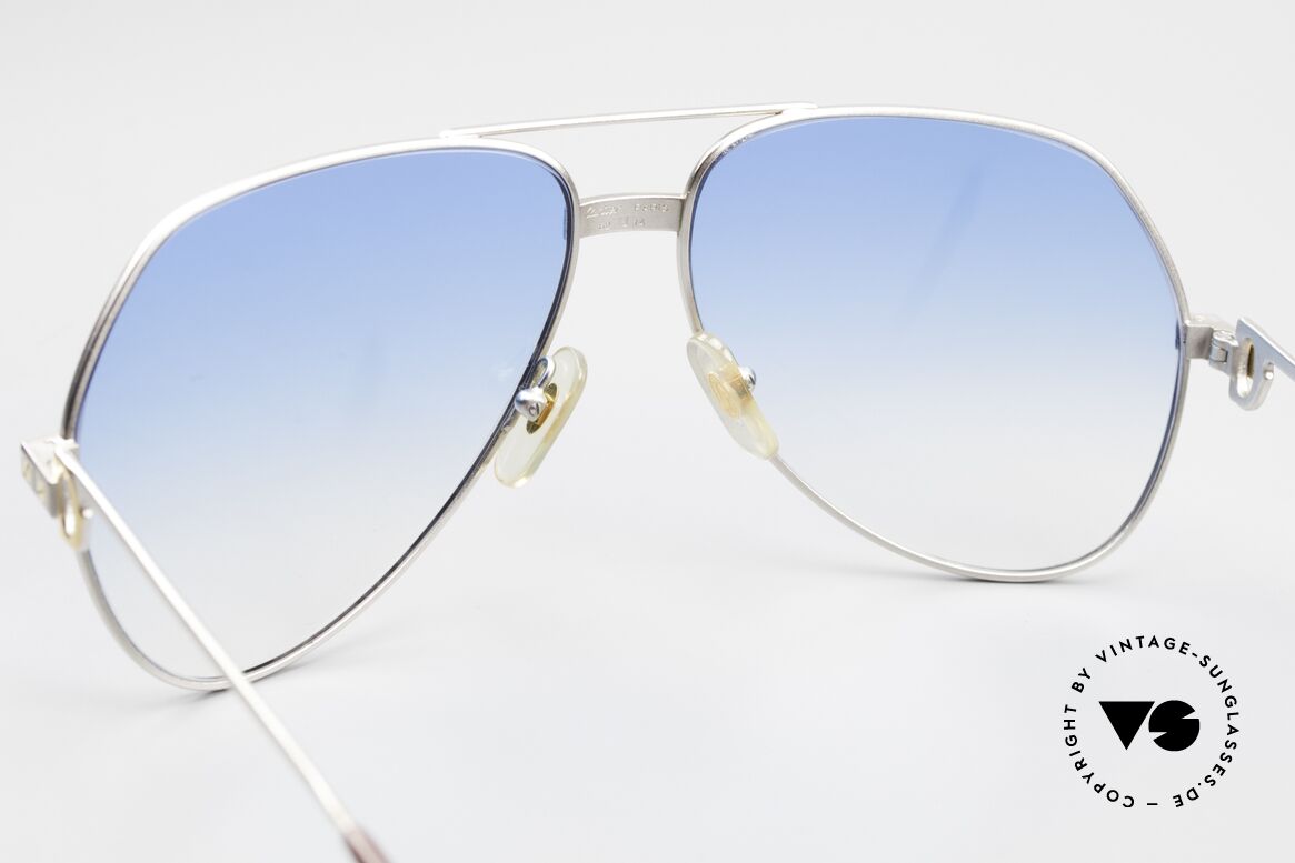 Cartier Vendome Santos - L Rare Luxury Palladium Finish, NO retro sunglasses, but an authentic vintage ORIGINAL, Made for Men