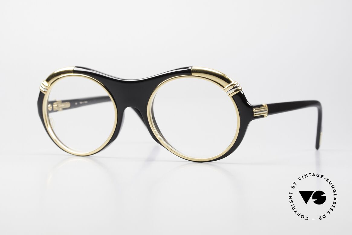Cartier Diabolo Special Luxury Eyeglasses 90s, luxury CARTIER glasses of the Composite Series; 1991, Made for Men and Women