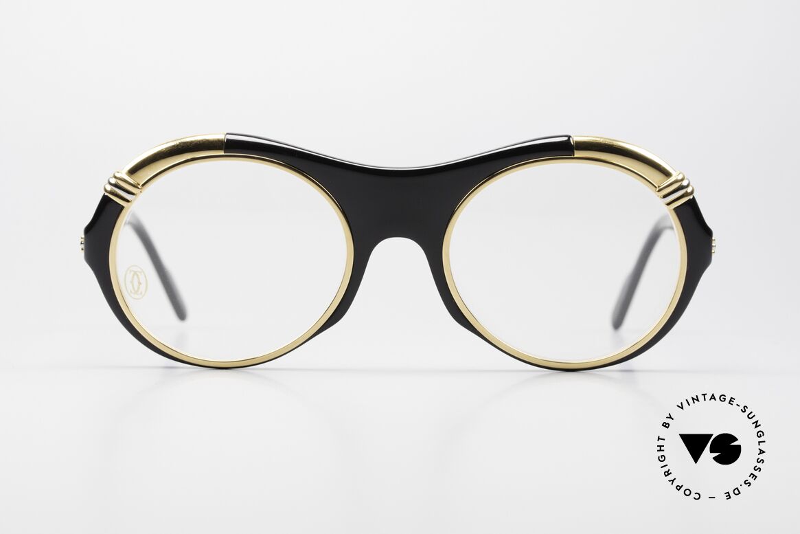 Cartier Diabolo Special Luxury Eyeglasses 90s, luxury CARTIER glasses of the Composite Series; 1991, Made for Men and Women