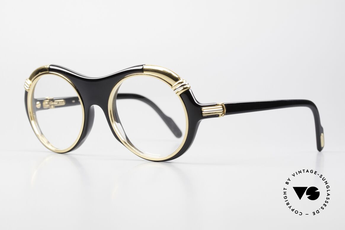 Cartier Diabolo Special Luxury Eyeglasses 90s, special edition with clear Cartier demo lenses; unicum, Made for Men and Women