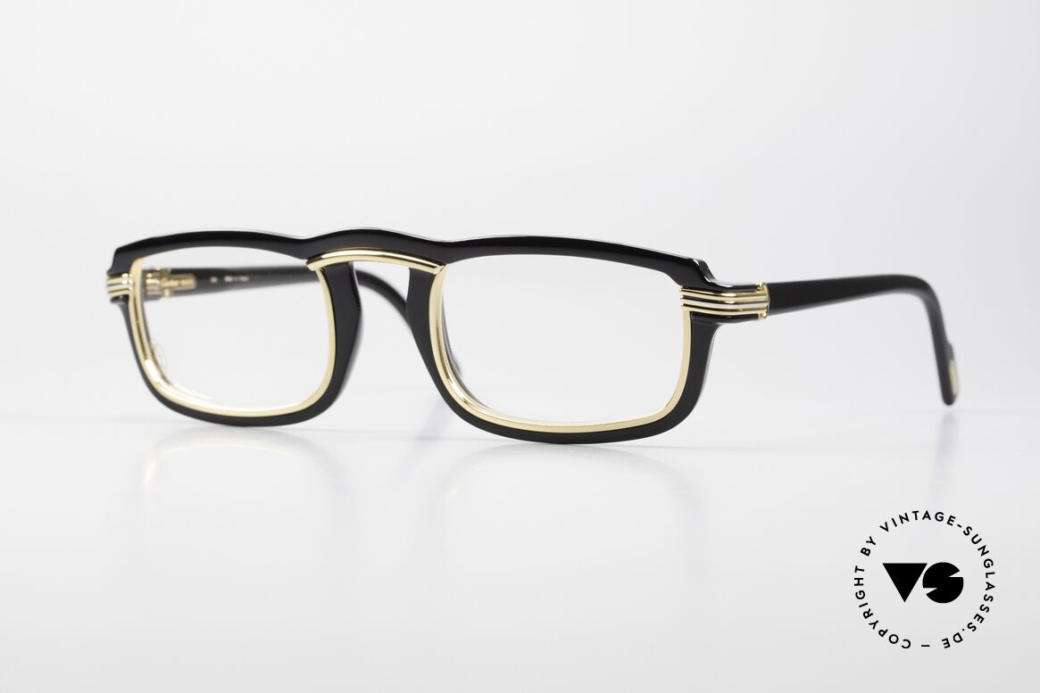 Cartier Vertigo Special Edition Luxury Frame, Cartier Vertigo glasses from 1991 in large size 54/25, Made for Men