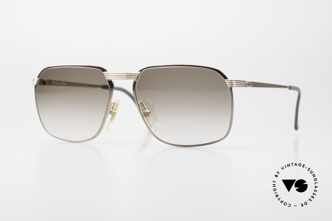 Christian Dior 2489 80's Men's Shades Gold-Taupe, exquisite Christian Dior vintage shades from 1989, Made for Men