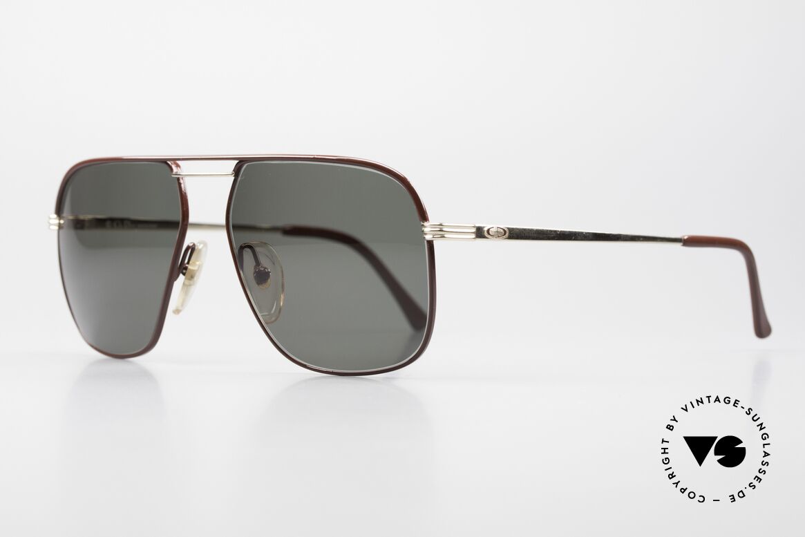 Christian Dior 2322 Sunglasses For Men From 1986, ruby-colored frame with gold-plated bridge & temples, Made for Men