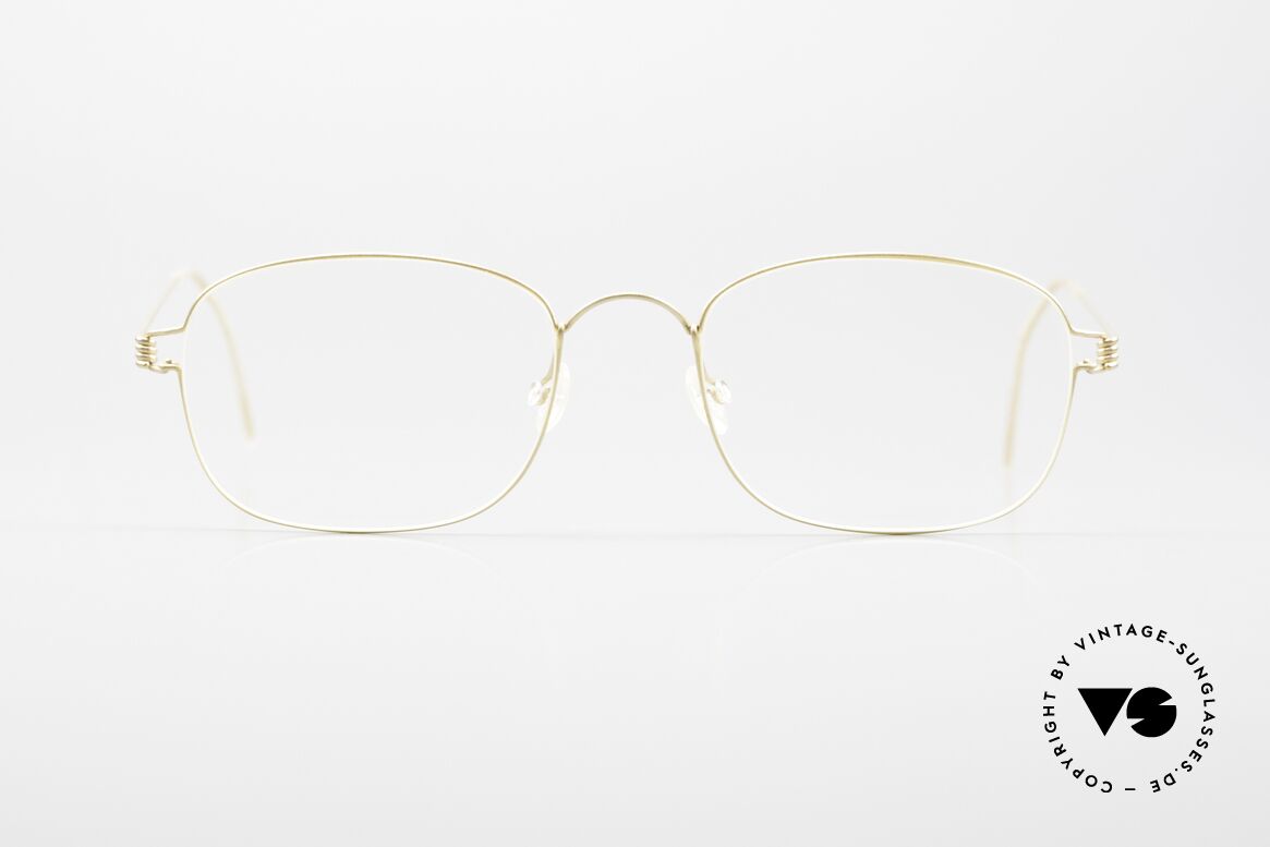 Lindberg Mars Air Titan Rim Glasses For Men Titanium Gold, LINDBERG Air Titanium Rim eyeglasses in size 51-19, Made for Men