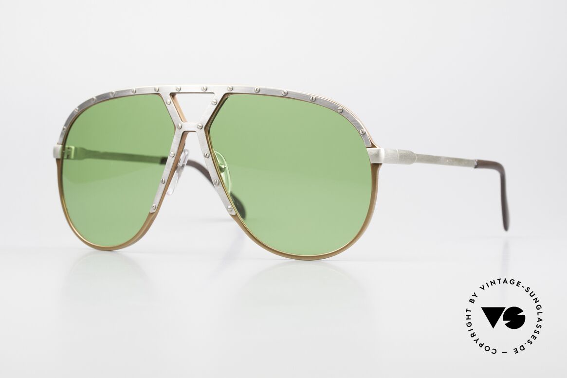 Alpina M1 80's Frame Apple Green Lenses, very rare vintage Alpina M1 sunglasses from 1986, Made for Men