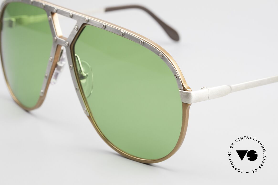 Alpina M1 80's Frame Apple Green Lenses, iconic 80's fashion accessory; Stevie Wonder style, Made for Men