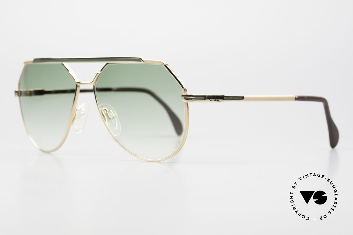 Cazal 733 80's Men's Glasses Aviator, finest craftsmanship (gold-plated); large size 60-13, Made for Men