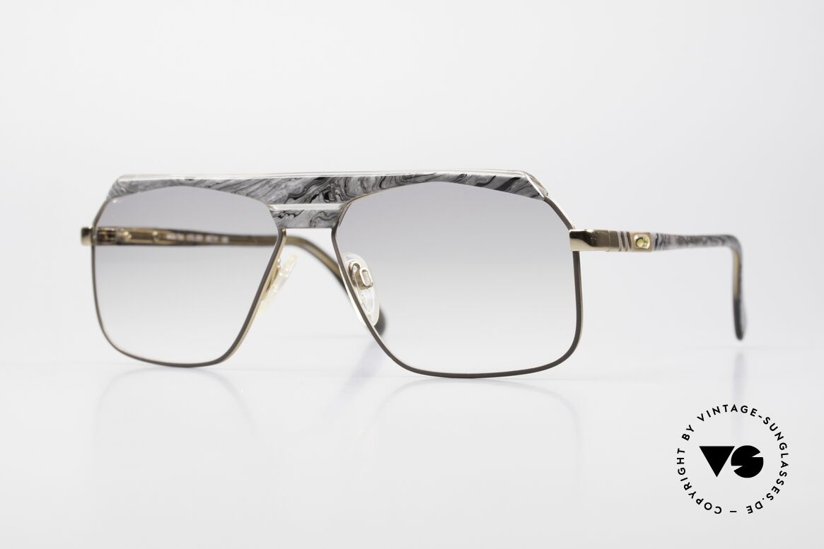 Cazal 730 80's Men's Sunglasses Pilot, 80's Cazal with light tinted gray-gradient lenses, Made for Men