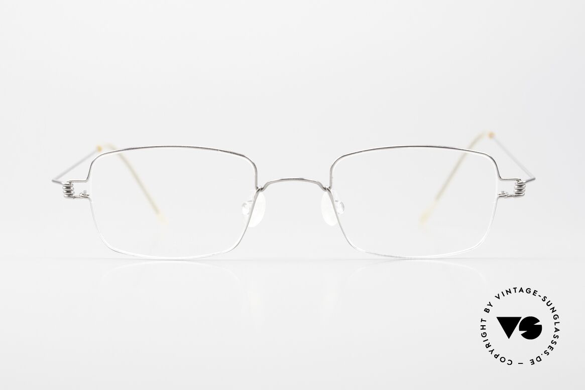 Lindberg Brage Air Titan Rim Square Titanium Glasses Unisex, LINDBERG Air Titanium Rim eyeglasses in size 45-20, Made for Men and Women