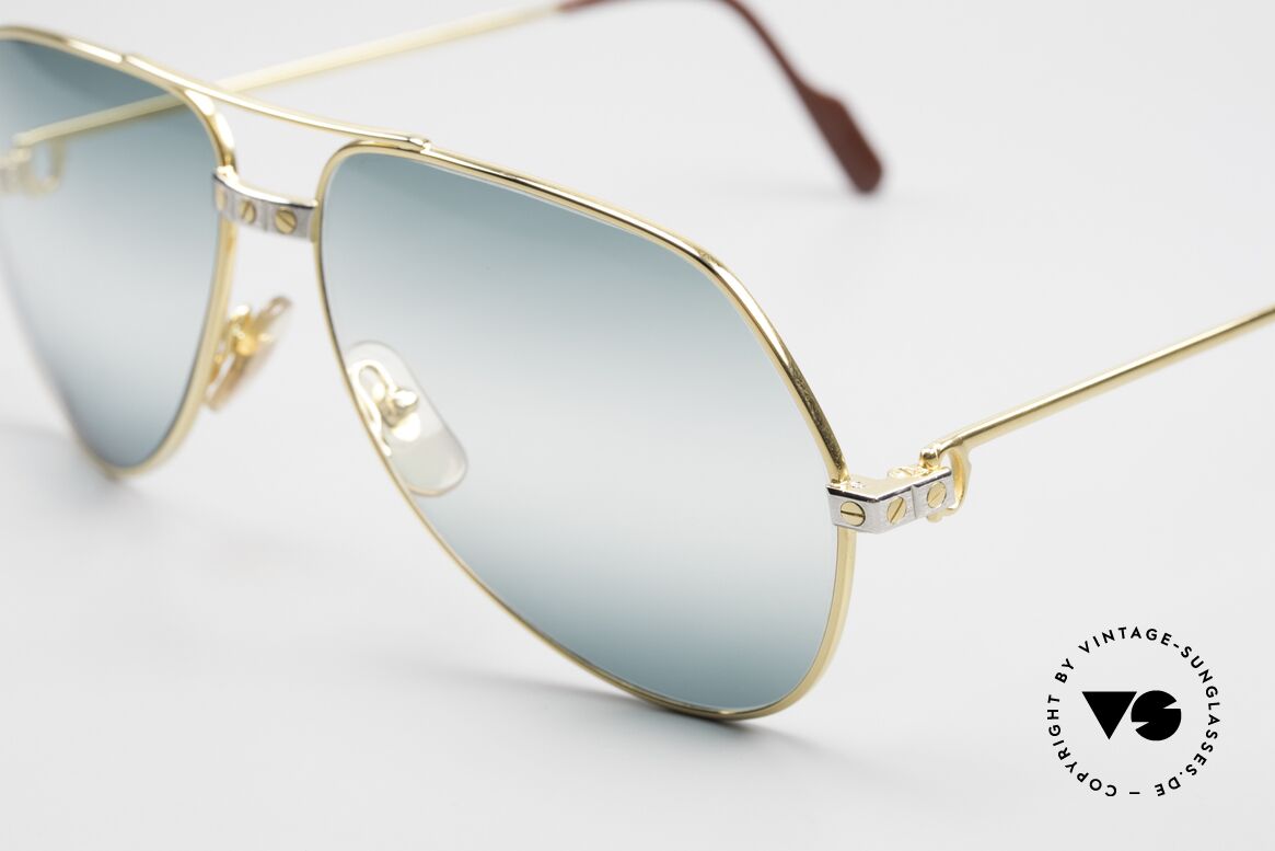Cartier Vendome Santos - M Double Gradient Green Lens, worn by actor Christopher Walken (JAMES BOND, 1985), Made for Men and Women