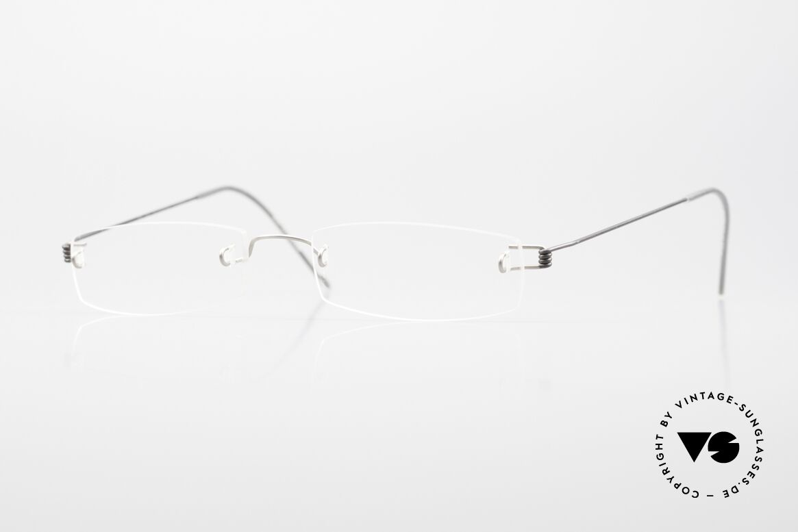 Lindberg Air Titan 347 Rimless Titanium Frame, rimless vintage specs from the Lindberg Air Titan series, Made for Men and Women