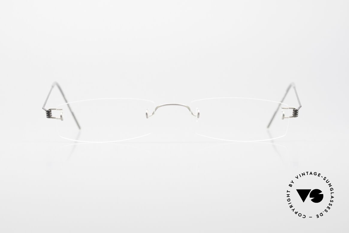 Lindberg Air Titan 347 Rimless Titanium Frame, rimless vintage specs from the Lindberg Air Titan series, Made for Men and Women