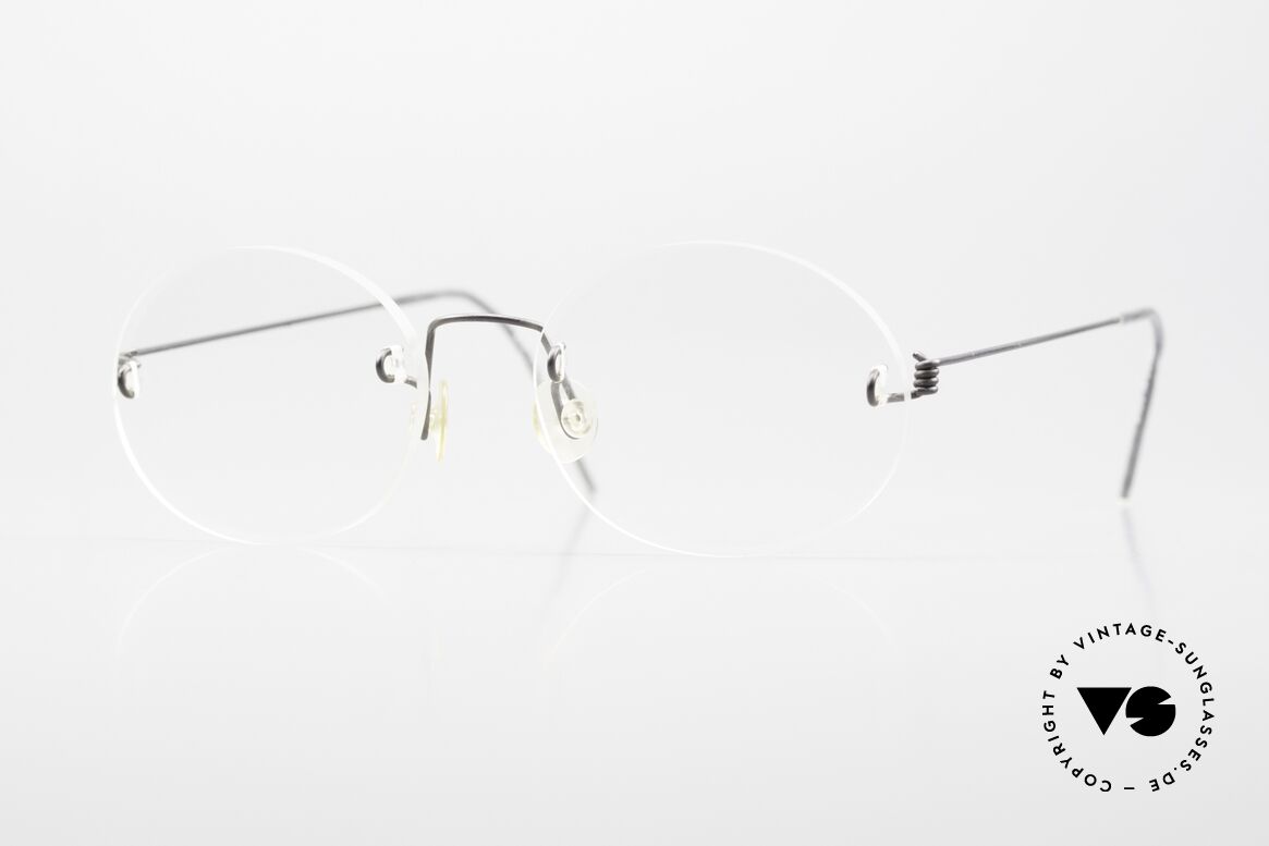 Lindberg Rimless Glasses Lindberg Air Titan 213 Rimless Frame 90's Specs