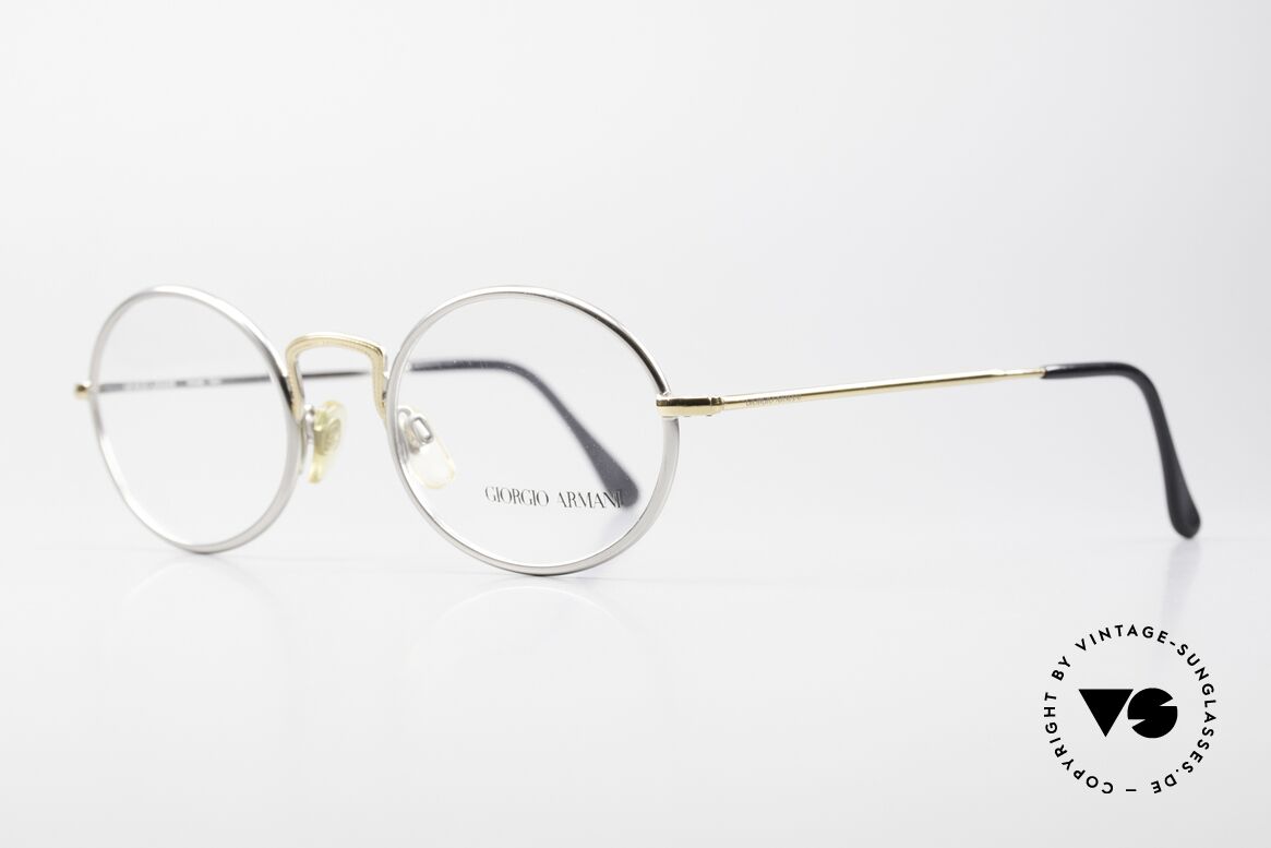 Giorgio Armani 156 Oval Eyeglasses From 1991, sober, timeless style: suitable for many occasions, Made for Men and Women