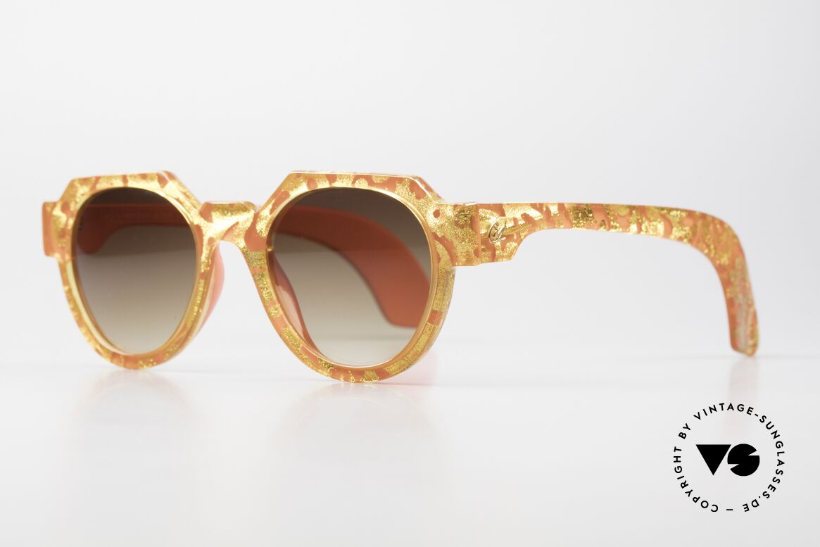 Christian LaCroix 7317 90's Ladies Designer Shades, ingenious OPTYL plastic with a grandiose pattern, Made for Women