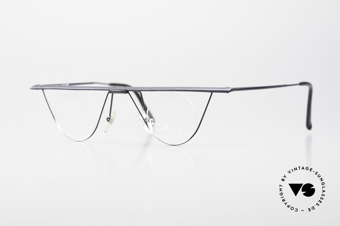 GMC 6600 Rimless Art Glasses Bauhaus, vintage Trend Company designer glasses from 1996, Made for Men and Women