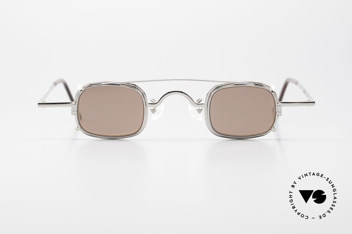 L.A. Eyeworks FEZ 405 90s Eyeglasses With Sun Clip, L.A. Eyeworks: limited-lot productions from Los Angeles, Made for Men and Women