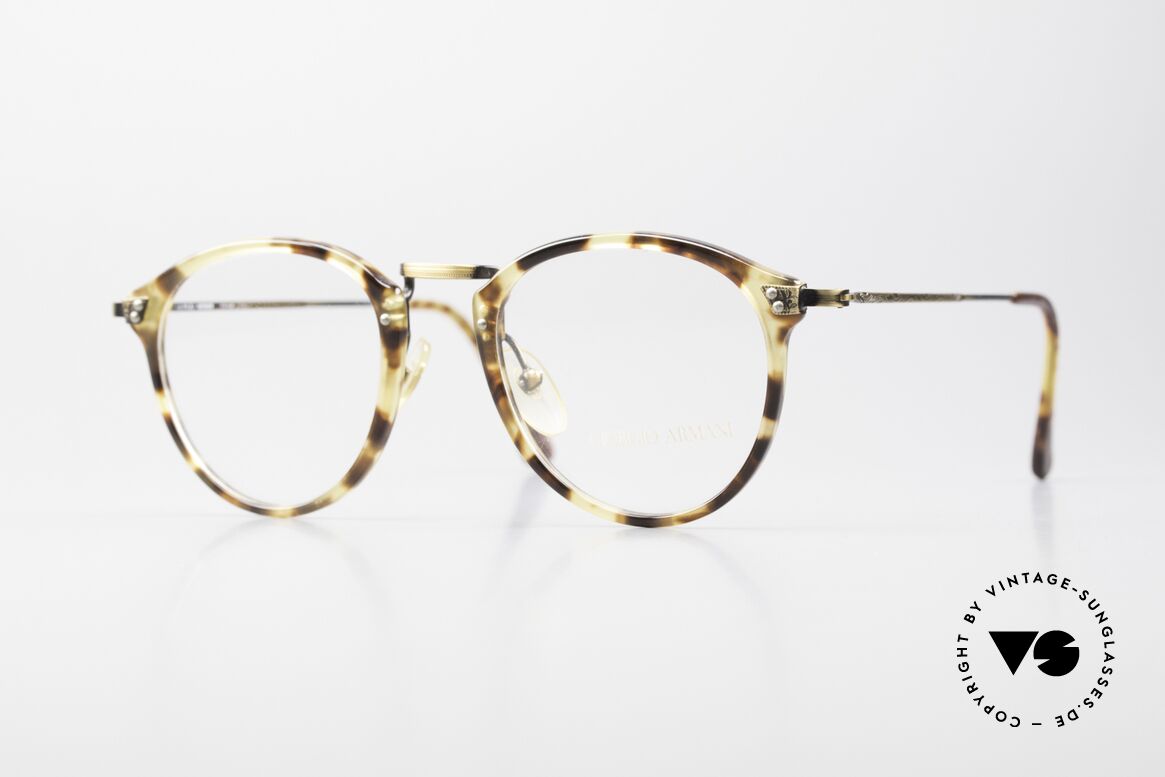Giorgio Armani 318 True Vintage 90's Panto Glasses, timeless vintage Giorgio Armani designer eyeglasses, Made for Men