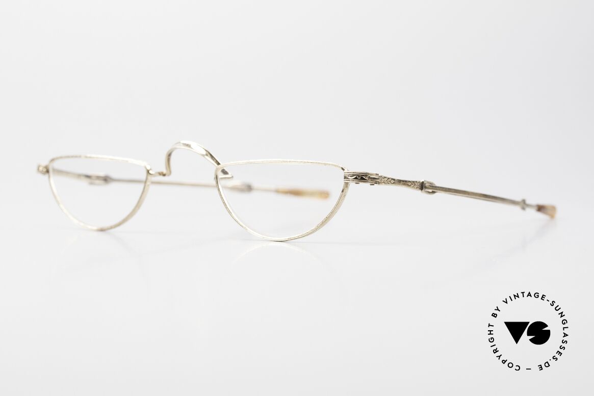 Oliver Peoples OP38A Telescopic Extendable Frame, complete frame decorated with elaborate engravings, Made for Men and Women