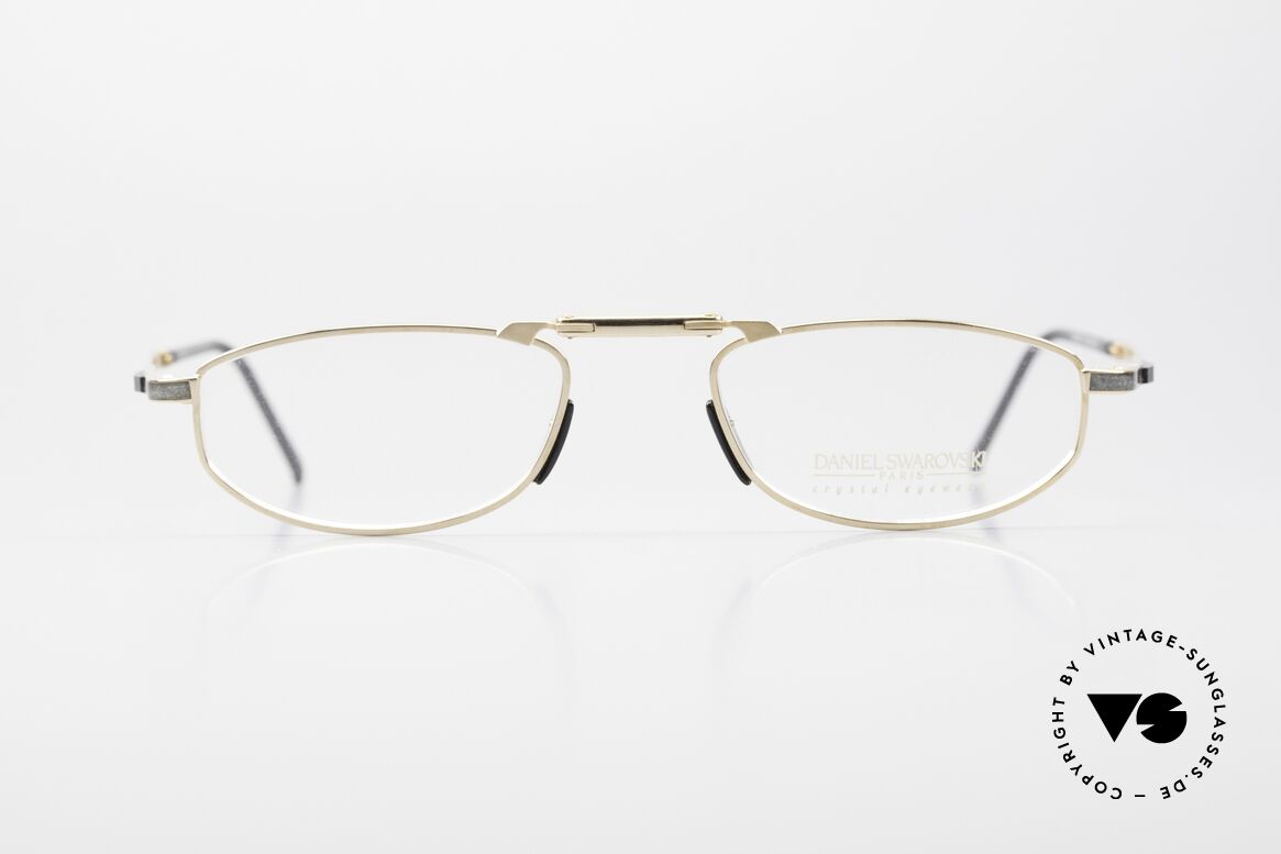 Daniel Swarovski S085 Folding Eyeglasses 23kt Gold, foldable men's luxury reading eyeglasses from 2004, Made for Men