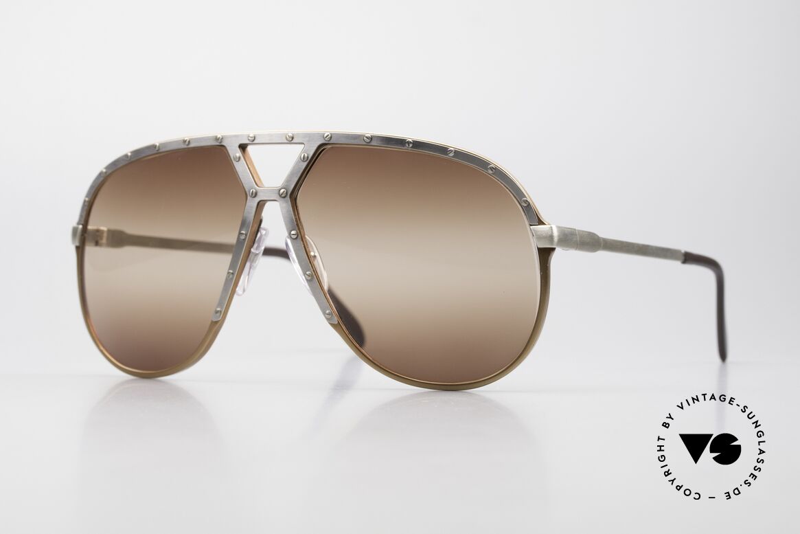 Alpina M1 Double Gradient Brown Lens, very rare vintage Alpina M1 sunglasses from 1986, Made for Men