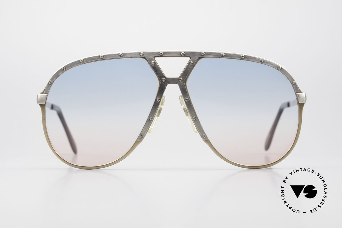 Alpina M1 80's Shades Baby-Blue Pink, LIMITED EDITION in peach-metallic / antik-silver, Made for Men