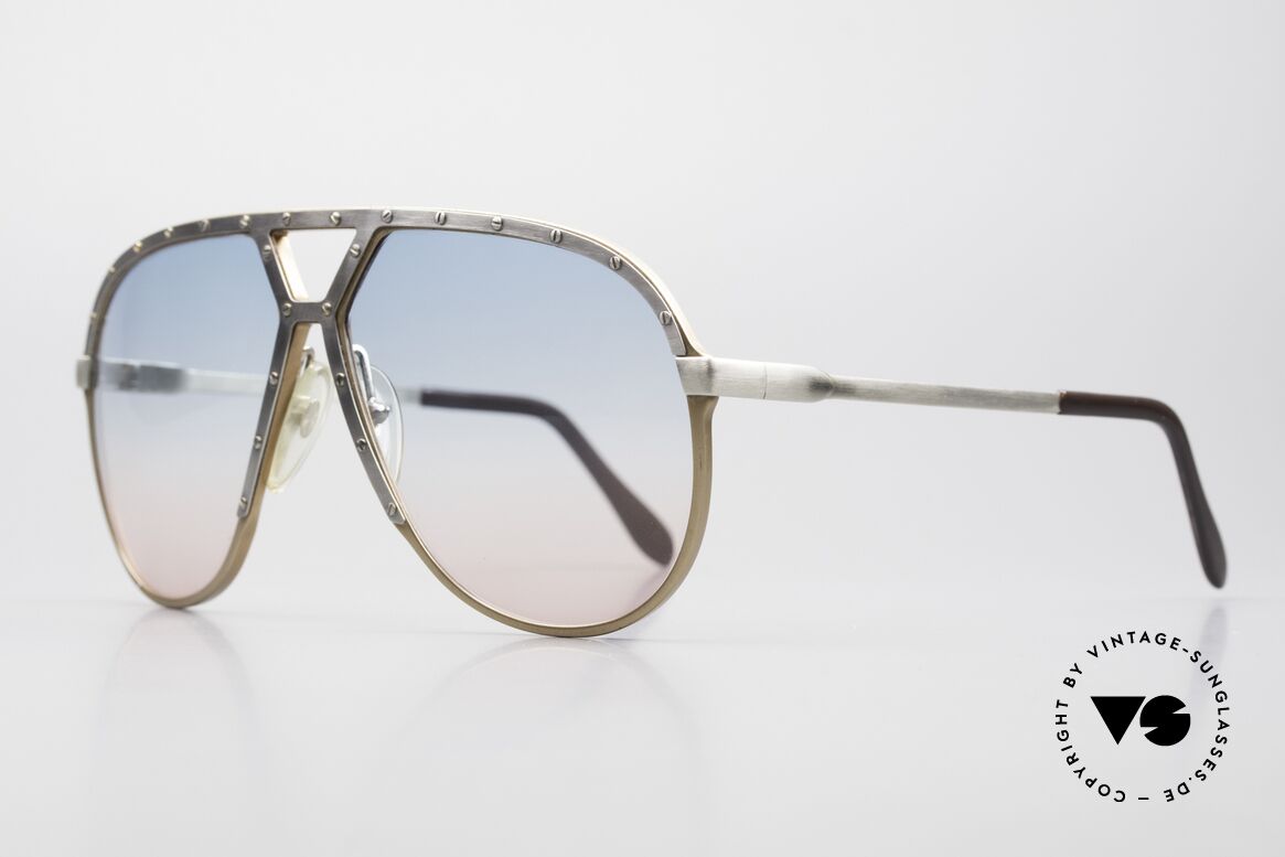 Alpina M1 80's Shades Baby-Blue Pink, with new, fancy baby-blue/pink gradient sun lenses, Made for Men
