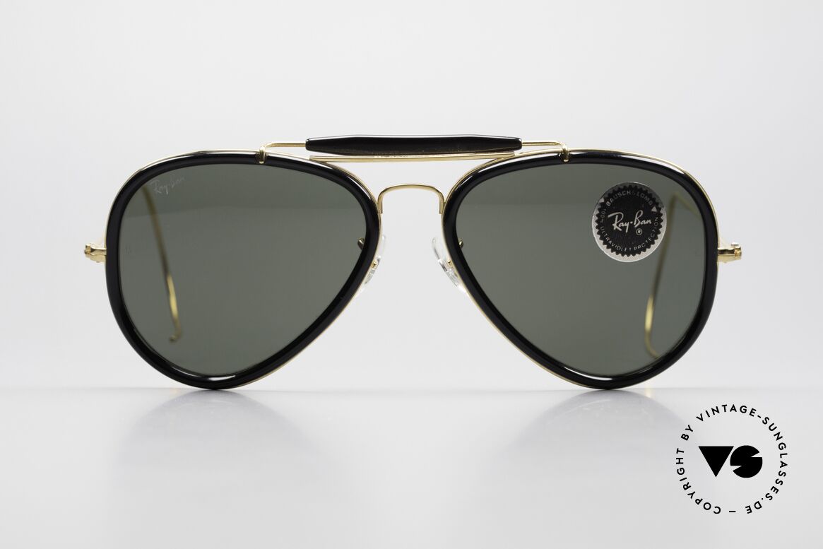 Ray Ban Traditionals Outdoorsman B&L USA Aviator Shades 80s, large size 62°14, Traditionals Style G Edition, Made for Men