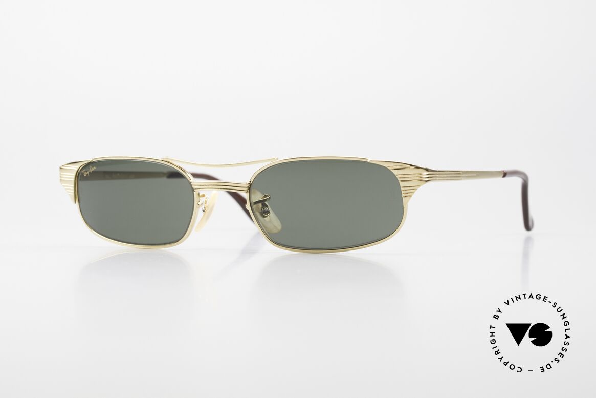 Ray Ban Signet Rectangle B&L USA 80's Sunglasses, original 1980's sunglasses by RAY-BAN, USA, Made for Men and Women