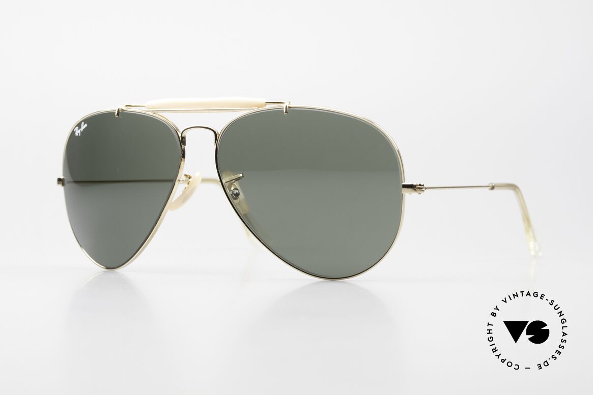 Ray Ban Outdoorsman II B&L USA Shades 80's Aviator, the classic Ray Ban USA sunglasses par excellence, Made for Men