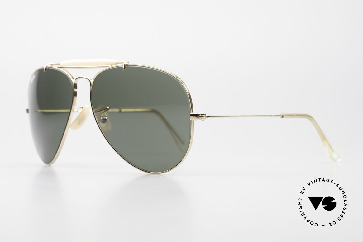 Ray Ban Outdoorsman II B&L USA Shades 80's Aviator, made in the 70's and 80's by Bausch&Lomb, U.S.A., Made for Men