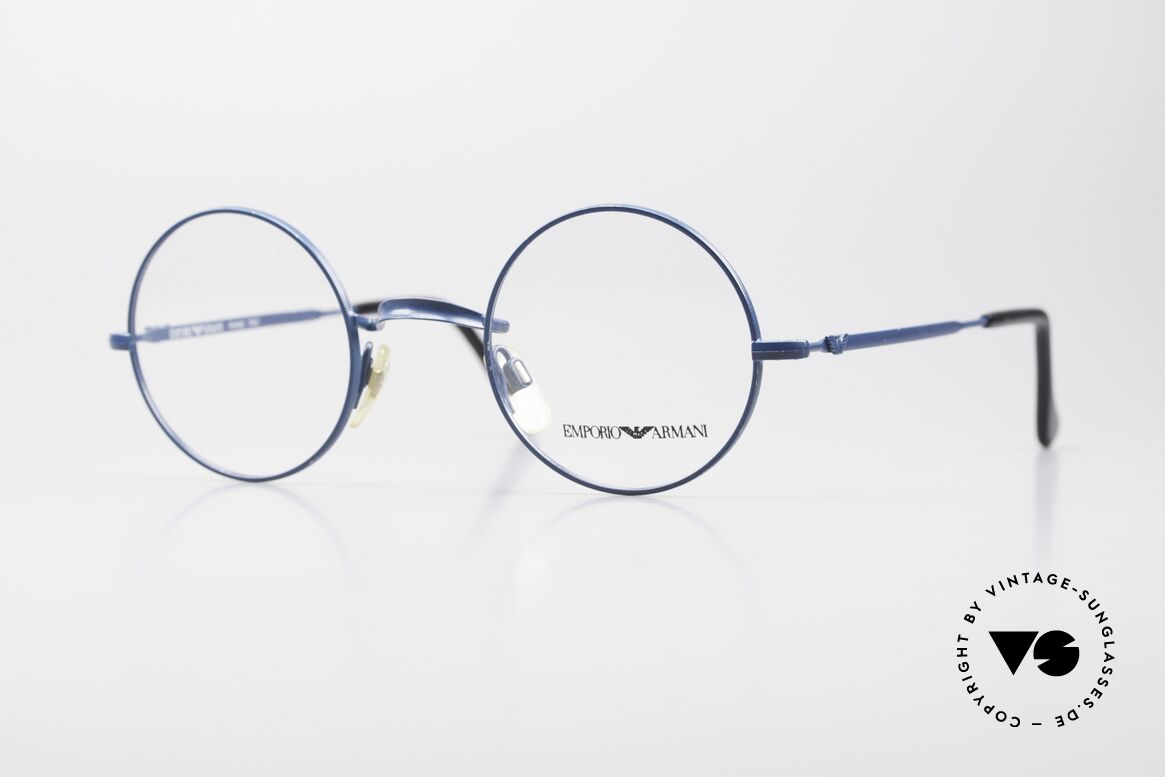 Giorgio Armani EA013 Small Round 90's Eyeglasses, SMALL ROUND vintage eyeglasses by ARMANI, Made for Men and Women