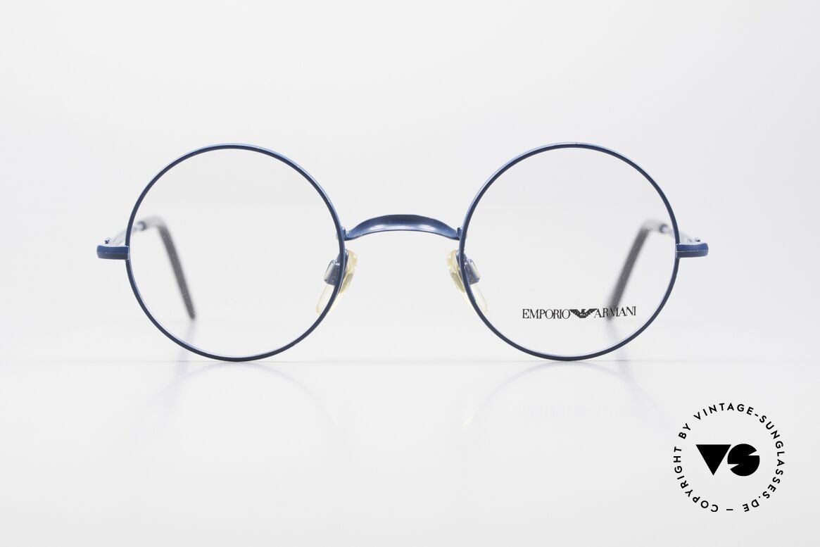 Giorgio Armani EA013 Small Round 90's Eyeglasses, discreet round model of the Emporio collection, Made for Men and Women