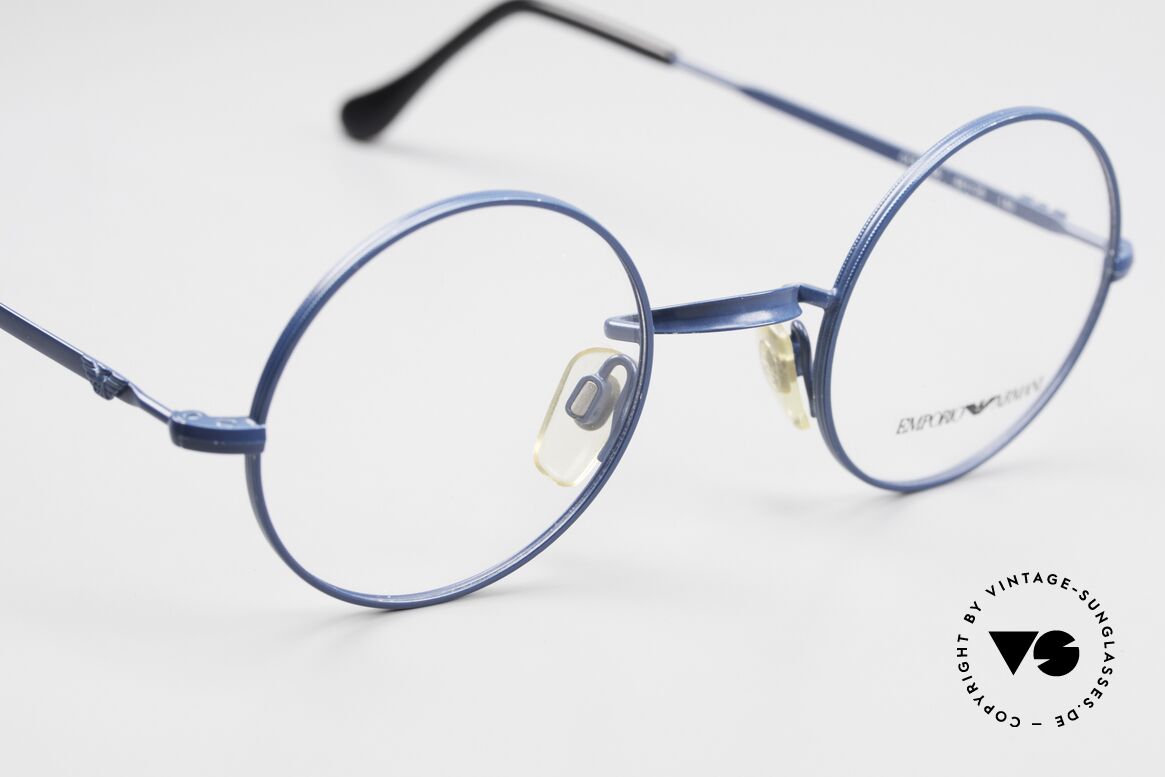 Giorgio Armani EA013 Small Round 90's Eyeglasses, this gives the model a great vintage character, Made for Men and Women