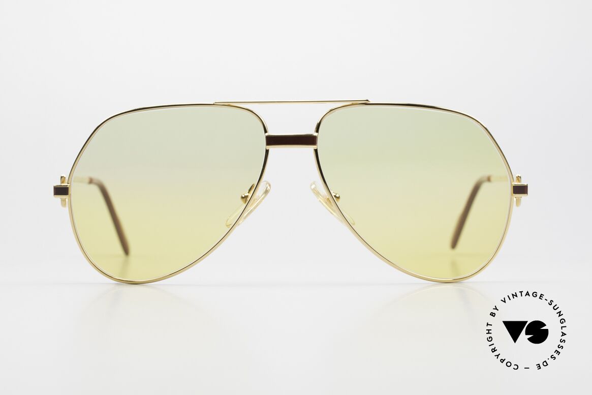 Cartier Vendome Laque - M 80's 90's Luxury Sunglasses, mod. "Vendome" was launched in 1983 & made till 1997, Made for Men and Women