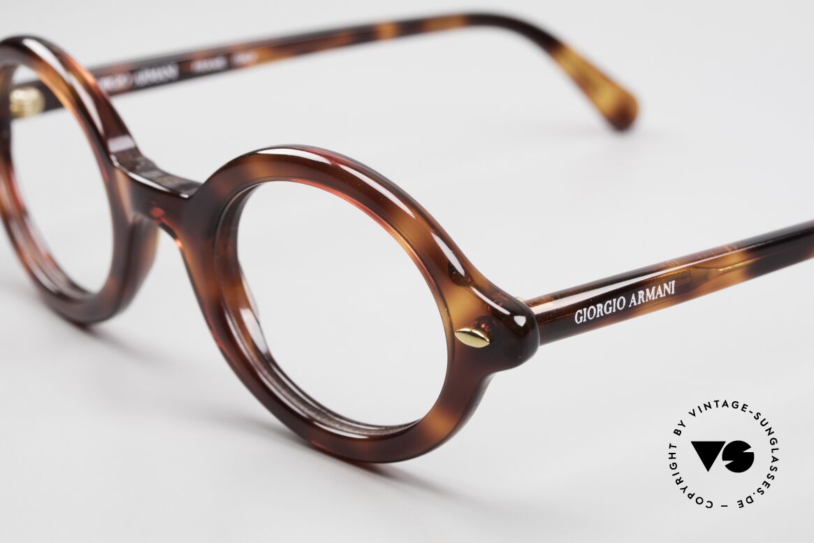Giorgio Armani 423 Small Oval 90's Eyewear, never worn (like all our vintage 1990's Armani frames), Made for Men and Women