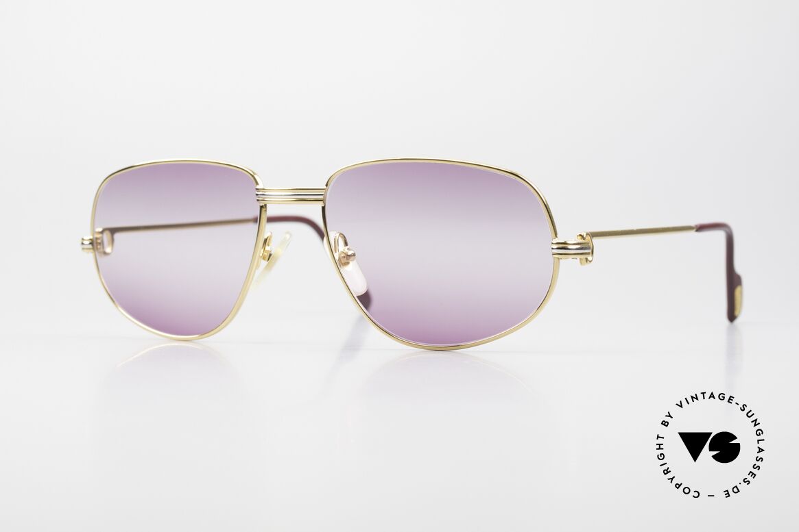 Cartier Romance LC - M Double Gradient Purple Lens, vintage Cartier sunglasses; model ROMANCE Louis Cartier, Made for Men and Women