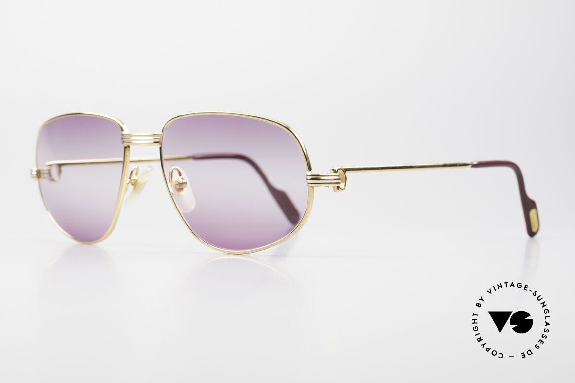 Cartier Romance LC - M Double Gradient Purple Lens, this pair (with L. Cartier decor) in medium size 56-18, 135, Made for Men and Women