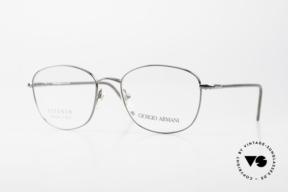Giorgio Armani 3021 Titanium Frame Square Panto, Giorgio Armani 3021, T114, 52-18, 140 men's frame, Made for Men
