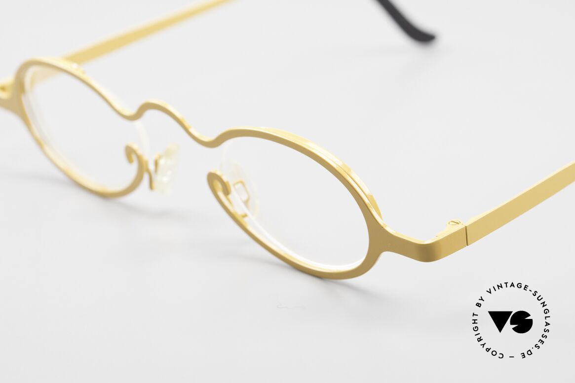 Theo Belgium Pilou Beautiful Ladies Eyeglasses, sun yellow frame finish; puts you in a good mood, Made for Women