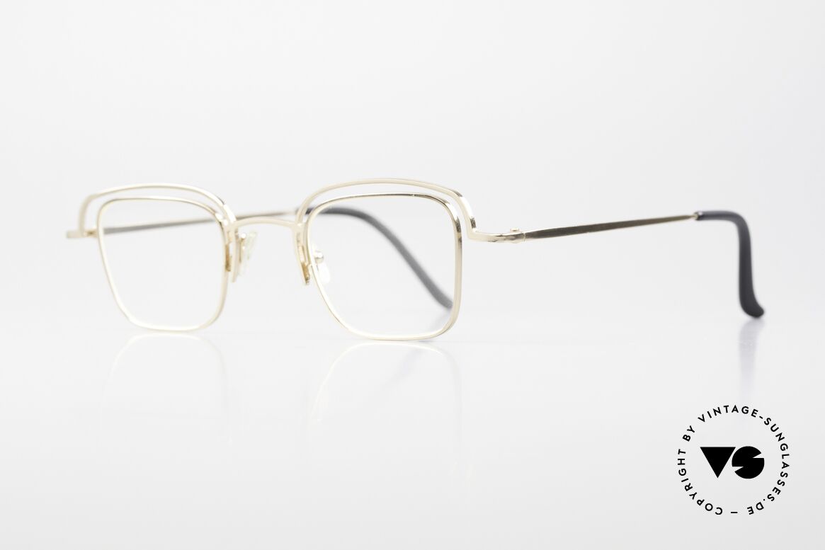 Theo Belgium Lait Men's Frame Gold Ladies Specs, avant-garde eyeglasses for ladies and gentlemen, Made for Men and Women