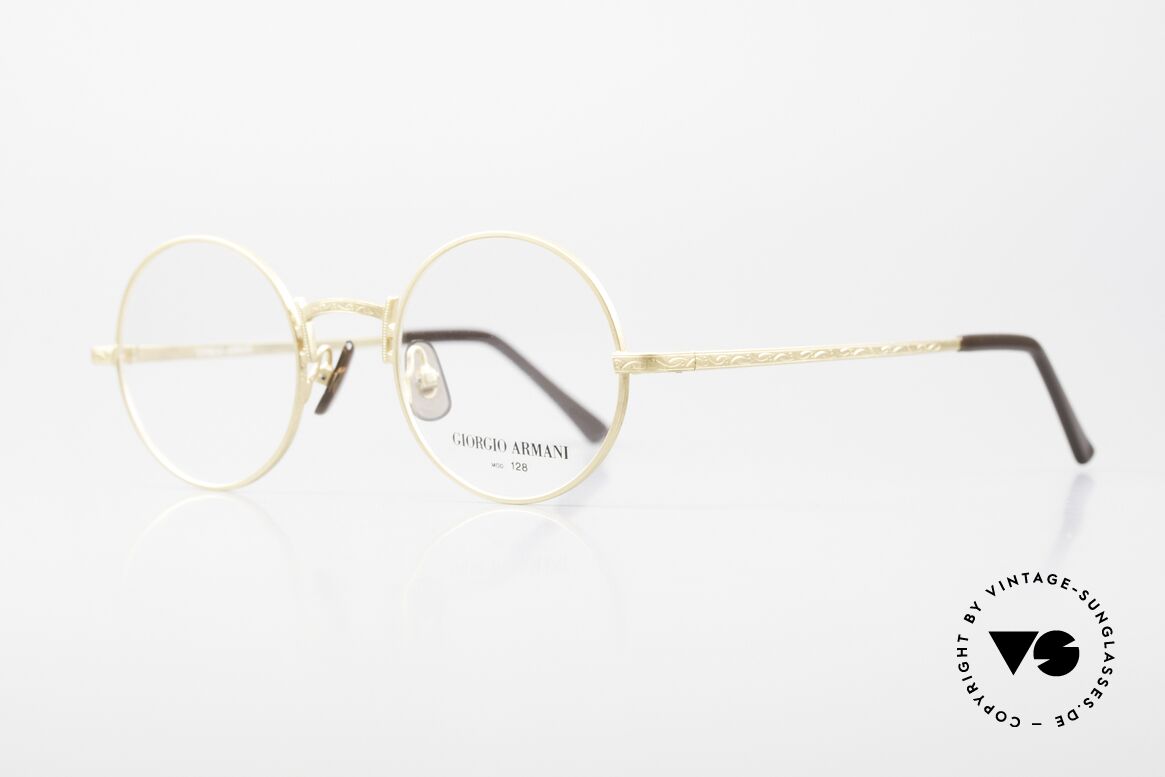 Giorgio Armani 128 Classic Round 80's Frame, highest functionality for an excellent wearability, Made for Men and Women