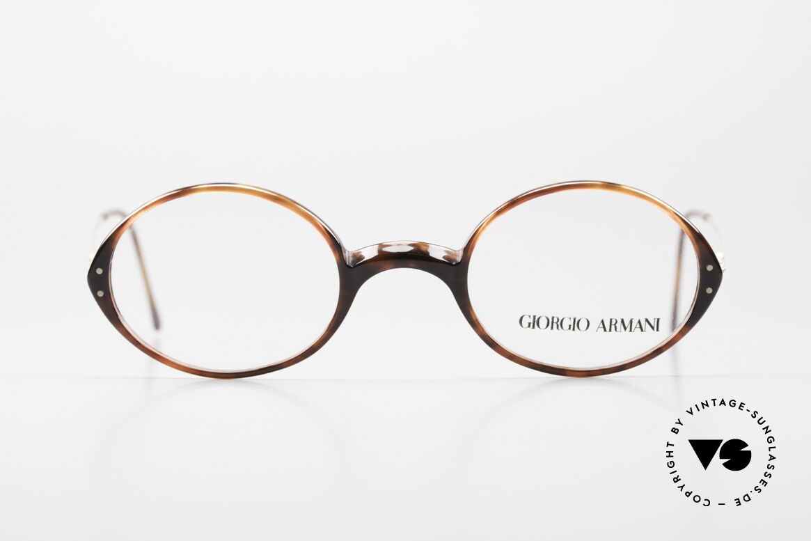 Giorgio Armani 363 90's Unisex Eyeglasses Oval, Giorgio Armani, Mod. 363, col. 174, Gr. 44-12, 130, Made for Men and Women