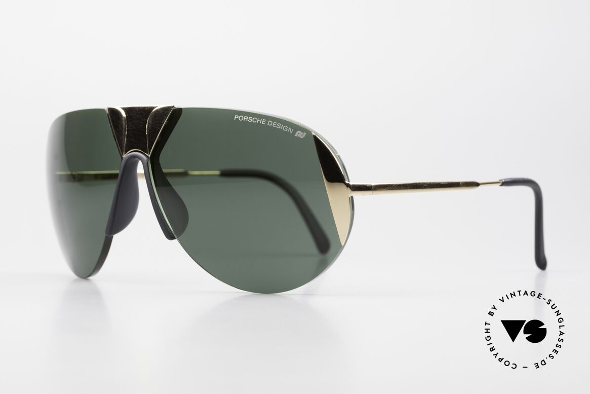 Porsche 5636 Rare 90's Aviator Shades, the sun lenses are an integral rim constituent, Made for Men