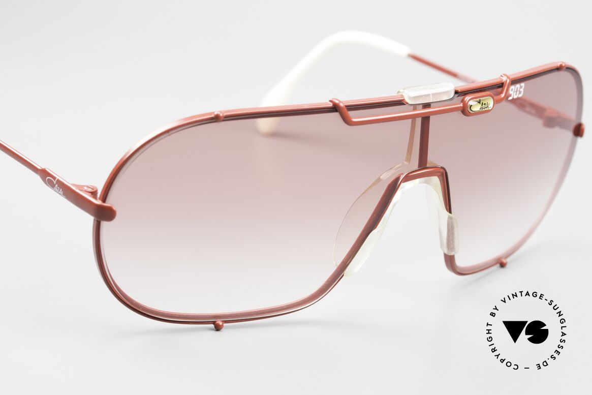 Cazal 903 X-Large 80's Vintage Shades, comes with a brown interchangeable lens and case, Made for Men and Women