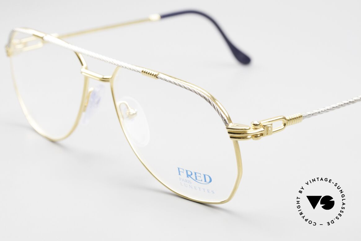 Fred America Cup - S Rare Jeweler Luxury Glasses, temples and bridge are twisted like a hawser; unique, Made for Men