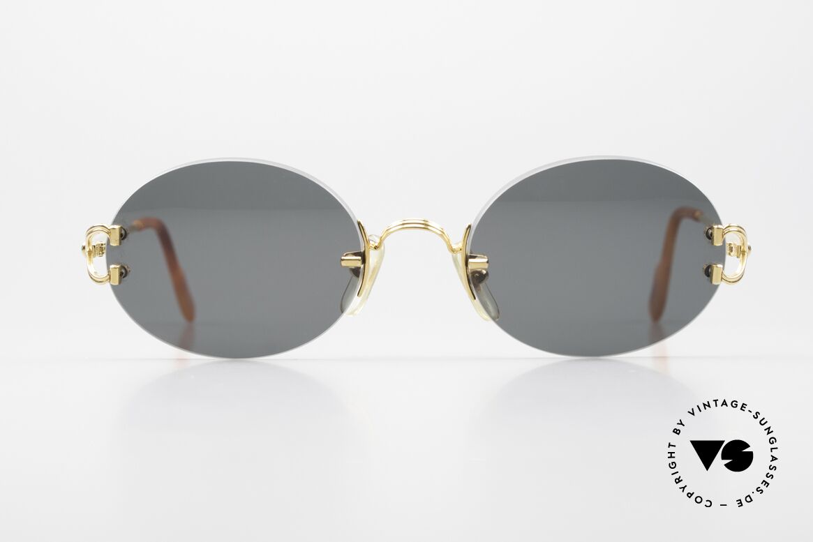 Cartier Rimless Giverny Oval Rimless Luxury Shades, precious OVAL designer shades; 22ct GOLD-plated!, Made for Men and Women