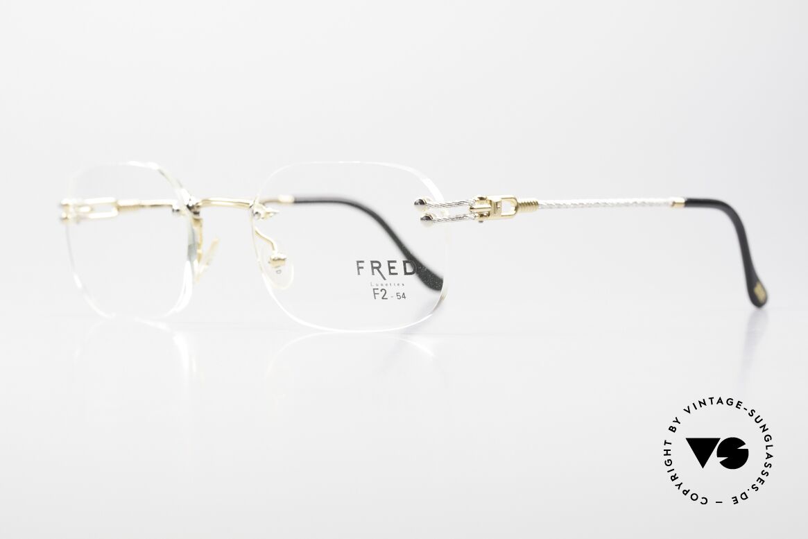 Fred Orcade F2 Square Rimless Luxury Glasses, named after the archipelago in the N. Isles of Scotland, Made for Men